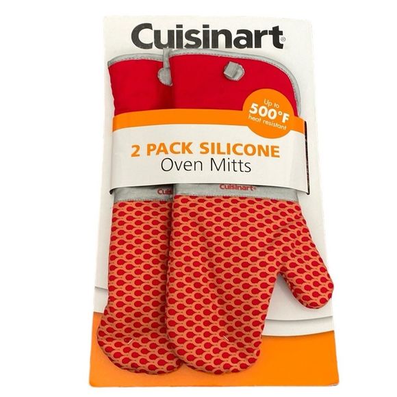Cuisinart Silicone Oven Mitts 2 Pack - Picture 1 of 4